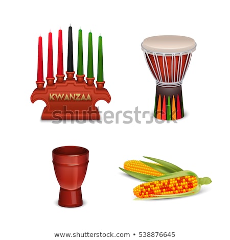 Foto d'archivio: Kwanzaa Candles And Cup