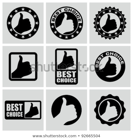 Stok fotoğraf: Best Choice Vector Icon Button Design
