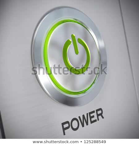 Stockfoto: Button Green Chrome Save