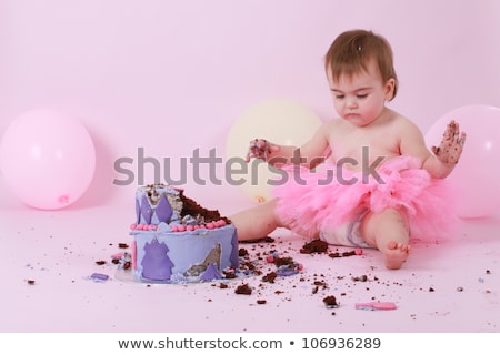 Stock photo: Destroyed Chocolate Cake