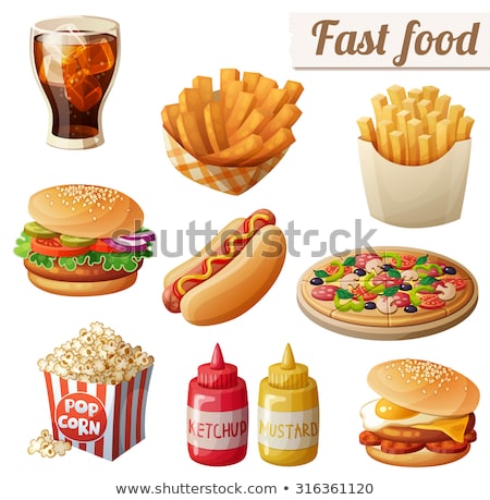 Stockfoto: Cook With Hamburger Box