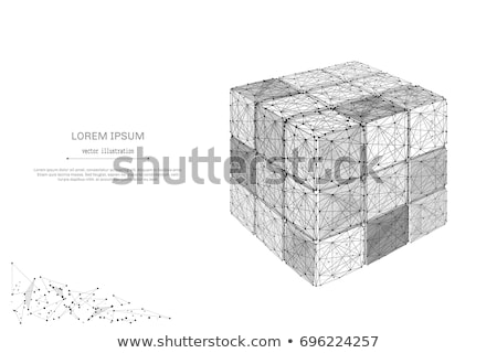 [[stock_photo]]: Vector Dices On White Background With Meshes