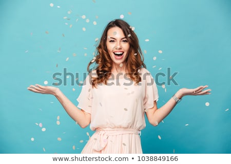 Stok fotoğraf: Young Woman In A Dress