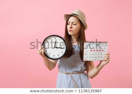 Stock photo: Red Pms Premenstrual Syndrome Background