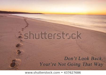 Stock photo: Dont Look Back You Are Not Going That Way