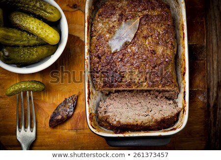 Stock fotó: The French Terrine And Pickles
