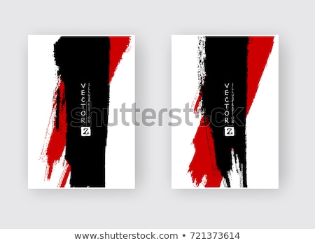 Сток-фото: Paint Brush Red Vector Icon Design