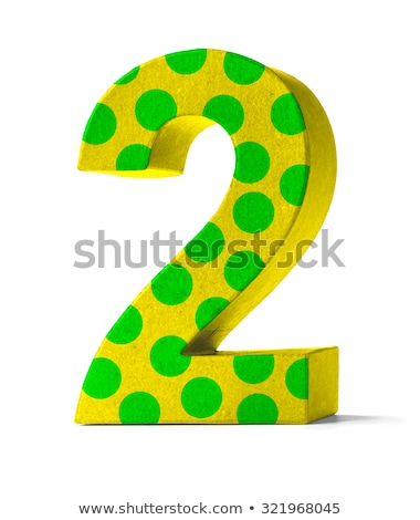 ストックフォト: Colorful Paper Mache Number On A White Background - Number 25