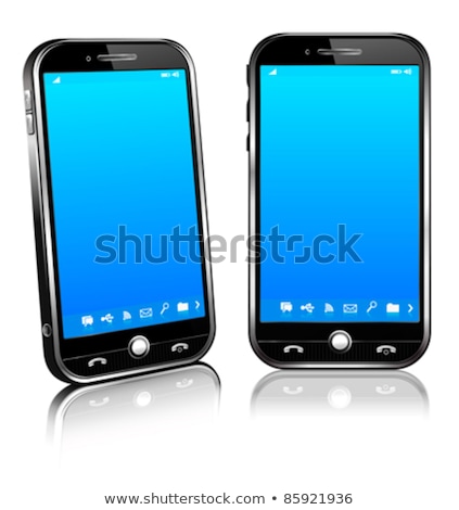 Foto stock: Phone Cell Smart Mobile 3d And 2d