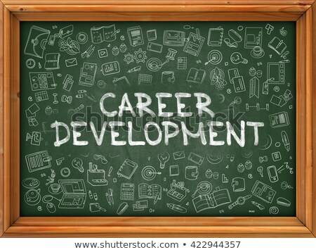 Zdjęcia stock: Hand Drawn Talent Development On Green Chalkboard