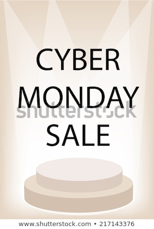 Foto d'archivio: Cyber Monday Sale Stage Sign