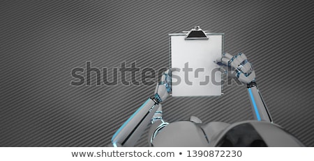 [[stock_photo]]: Writing Humanoid Robot Clipboard