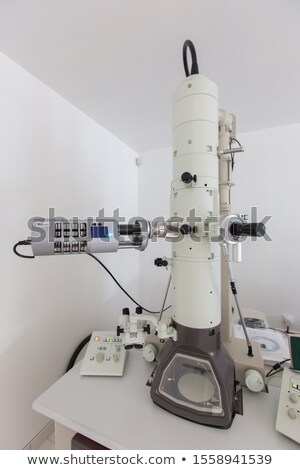 Foto stock: Control Panel Of An Electron Microscope