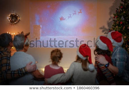 Zdjęcia stock: Happy Kids Having Fun Near Christmas Tree