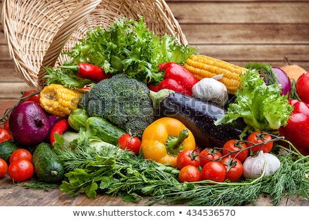 Stok fotoğraf: Fresh Vegetables And Salad For Sale