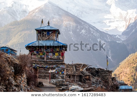 Stock fotó: Picture Of Tibetan Village In Himalaya Mountains