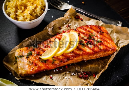 Zdjęcia stock: Grilled Salmon