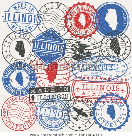 Foto d'archivio: Illinois Stamp