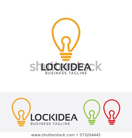 ストックフォト: Creative Light Bulb Idea Concept With Padlock Symbol Security S