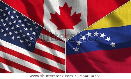 Stock fotó: Canada And Venezuela Flags