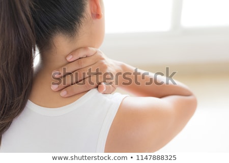 Stock fotó: Woman With Neck Pain