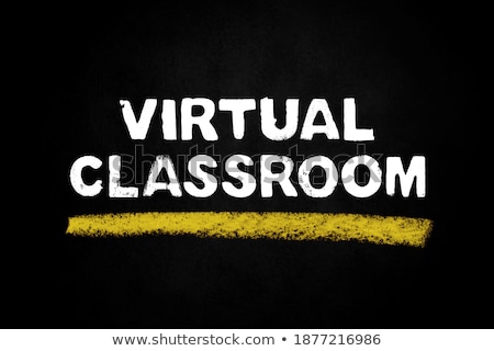 Foto stock: Workshop Handwritten On Chalkboard