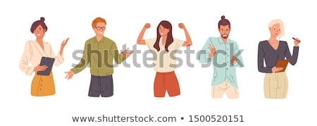 Stock photo: Successful Business Woman Vector Illustration