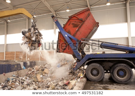 Foto stock: Container For Industrial Waste