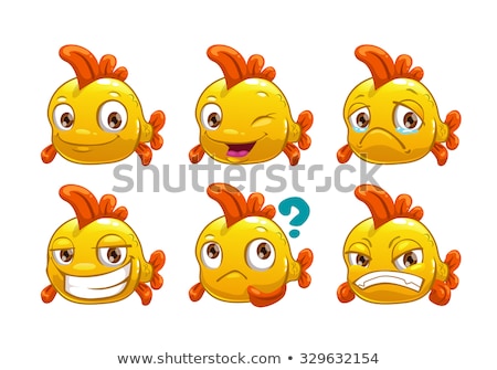 ストックフォト: Fish Cartoon Characters Group