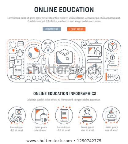 Foto d'archivio: Online Education And Distance Learning Info Page