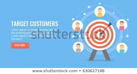 Foto stock: Customer Targeting Arrows Concept