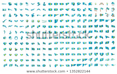 Foto stock: Very Big Collection Of Vector Flags Of The Palau