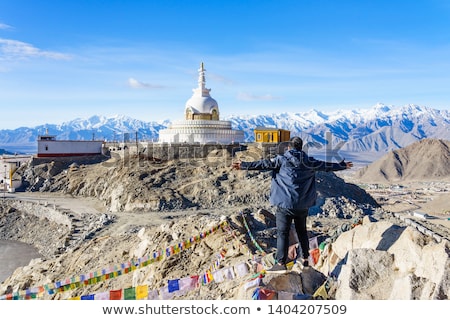 Stock fotó: Aerial View Of Leh