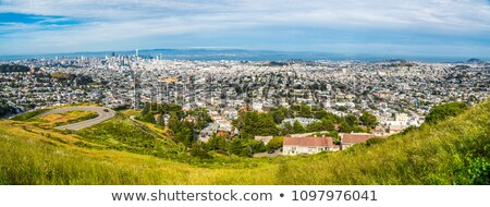 Foto stock: San Francisco Downtown From Twin Peaks Wide