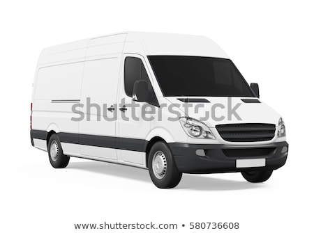 Stockfoto: Commercial Van Isolated