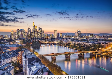 Сток-фото: View Of The Skyline Of Frankfurt Germany