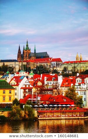 Stock photo: Overview Of Old Prague With Charles Bridge