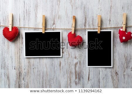 Stockfoto: Christmas Two Instant Empty Photo Frames