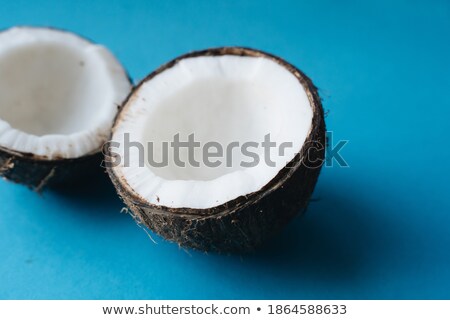 Сток-фото: Coconut Broken And Open Ready For Eating