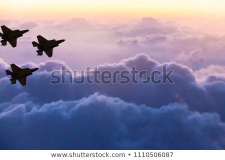 Foto stock: Army Airforce On The Sky