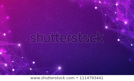 Zdjęcia stock: Blockchain Technology Futuristic Hud Ultraviolet Banner
