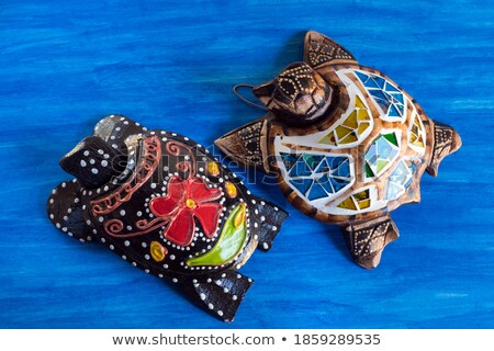 Stock photo: Turtle At The Wooden House