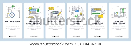 Stock photo: Copywriting App Interface Template