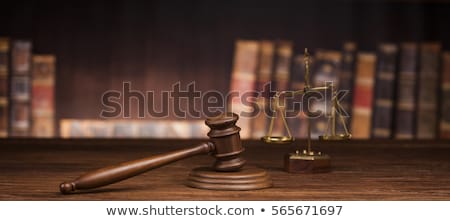 Foto stock: Verdict Court Gavellaw Theme Mallet Of Judge