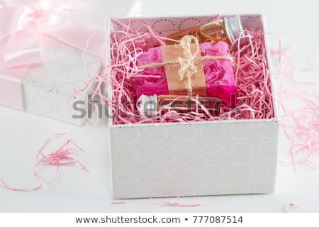 [[stock_photo]]: Handmade Soap In Wooden Box As Gift