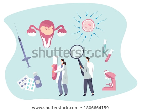 Stock photo: Spermatozoon With Ovule