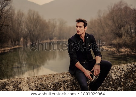 Stockfoto: Male Model On Chair