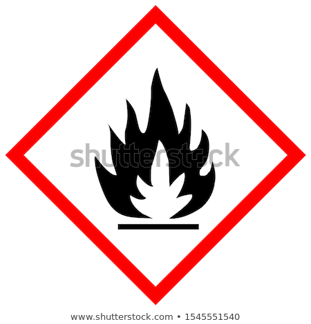 ストックフォト: Flammable Warning