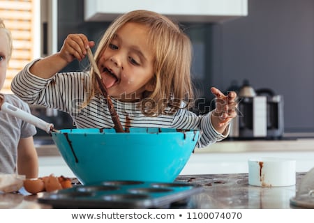 Stock photo: Kids Whisking Batter