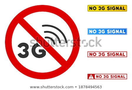 ストックフォト: 3g Sign Red Vector Icon Design